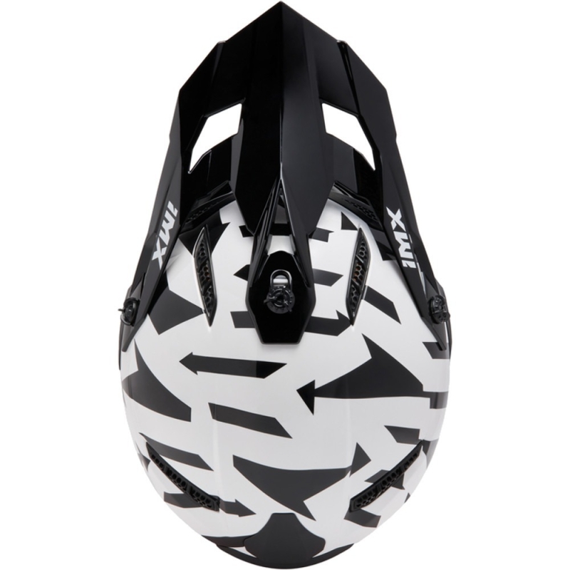 Kask cross IMX FMX-02 biało-żółty