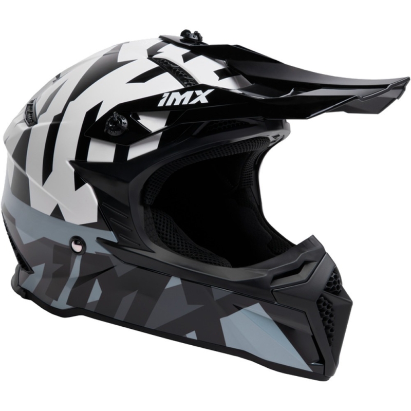 Kask cross IMX FMX-02 biało-szary