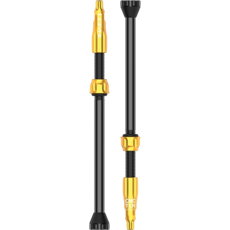 Zestaw wentyli tubeless Lezyne CNC złoty