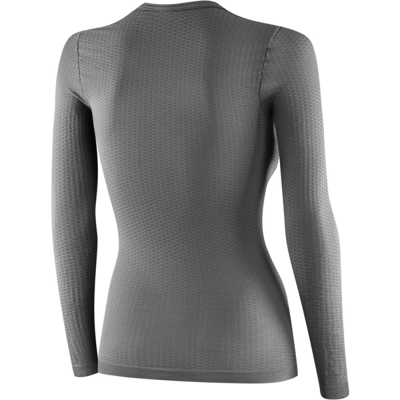 Koszulka z długim rękawem Brubeck Base Layer unisex szara