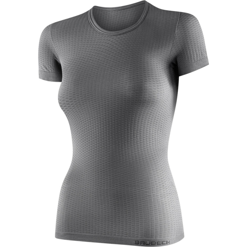 Koszulka Brubeck Base Layer unisex szara