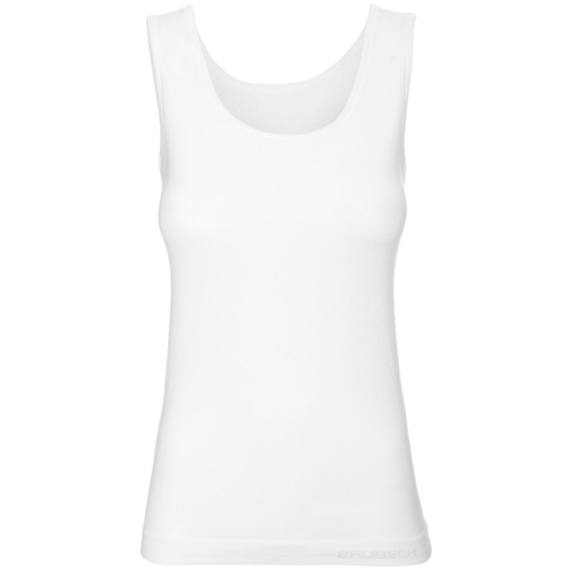 Bezrękawnik damski Brubeck Comfort Cotton biały