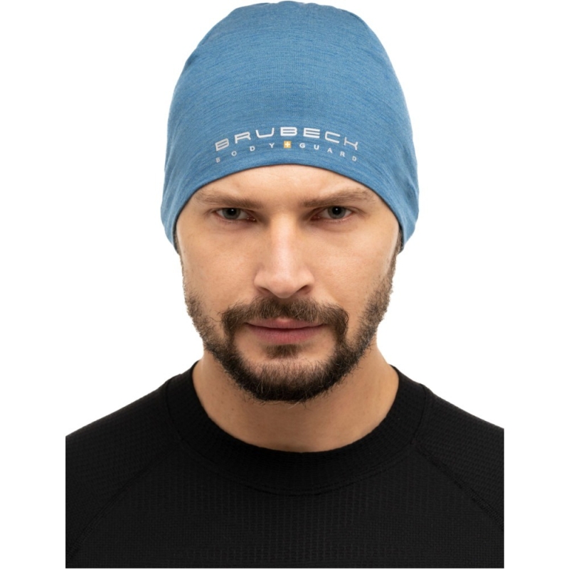 Czapka Brubeck Extreme Wool niebieska