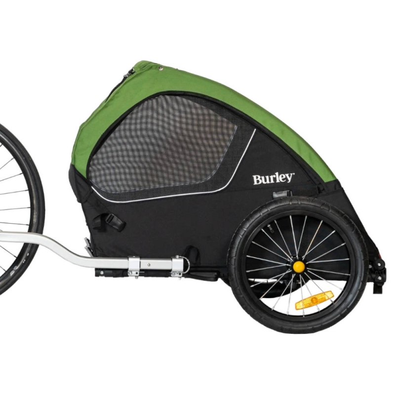 Przyczepka dla psa Burley Tail Wagon zielono-czarna