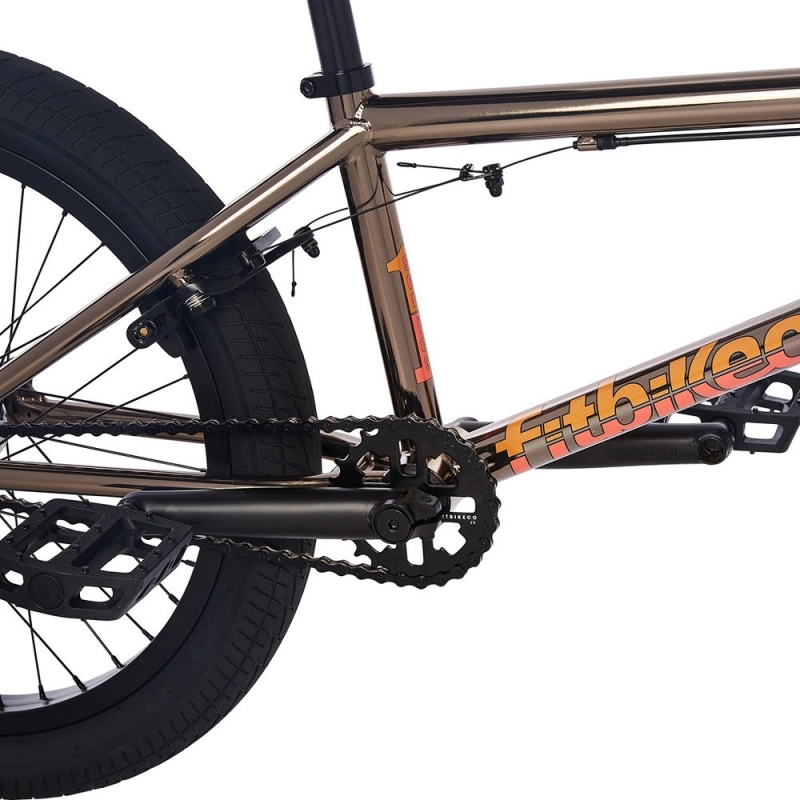 Rower BMX Fitbikeco. Series One 20 brązowo-czarny