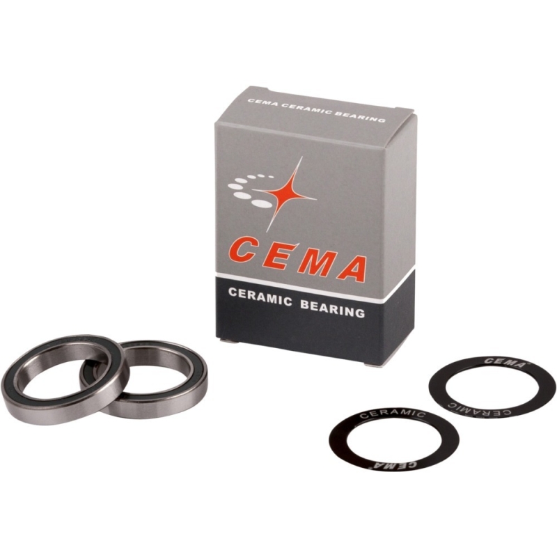 Zestaw łożysk CEMA do suportów Interlock 30mm ceramiczny czarny