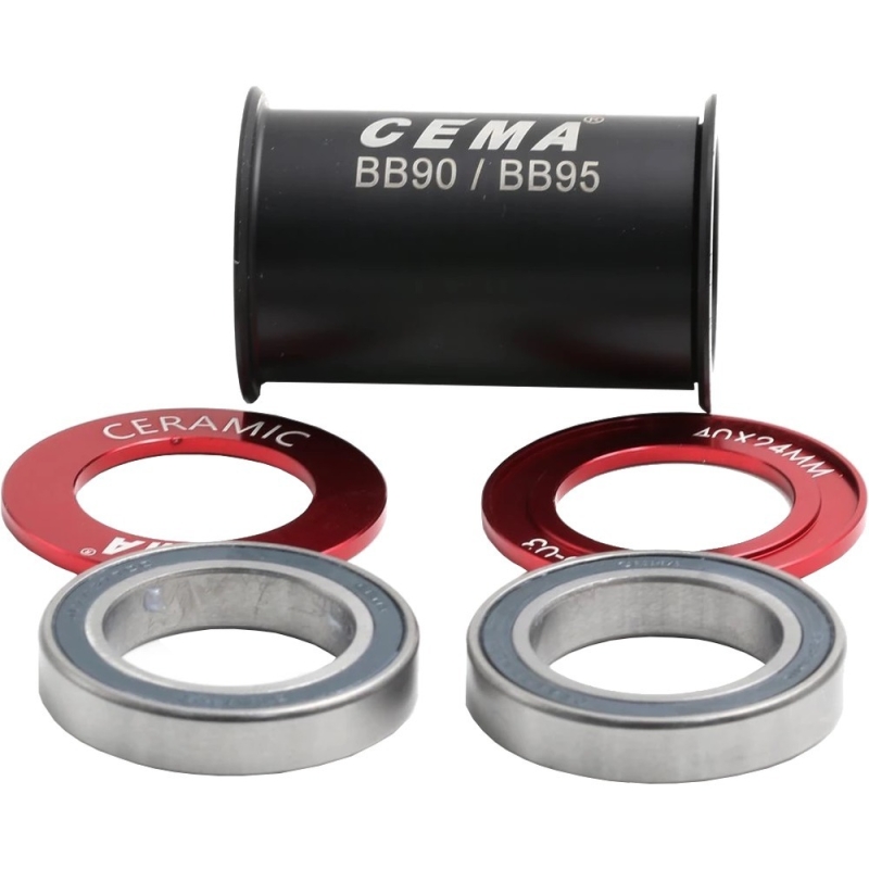 Suport rowerowy CEMA BB90-BB95 SRAM GXP 24-22 mm ceramiczny