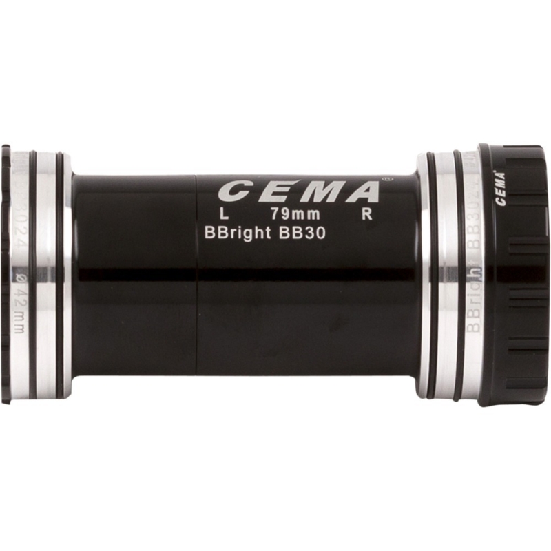 Suport rowerowy CEMA BBright42 Interlock Shimano 24mm stal nierdzewna czarny