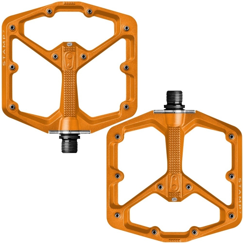 Pedały rowerowe Crank Brothers Stamp 7 Large pomarańczowe