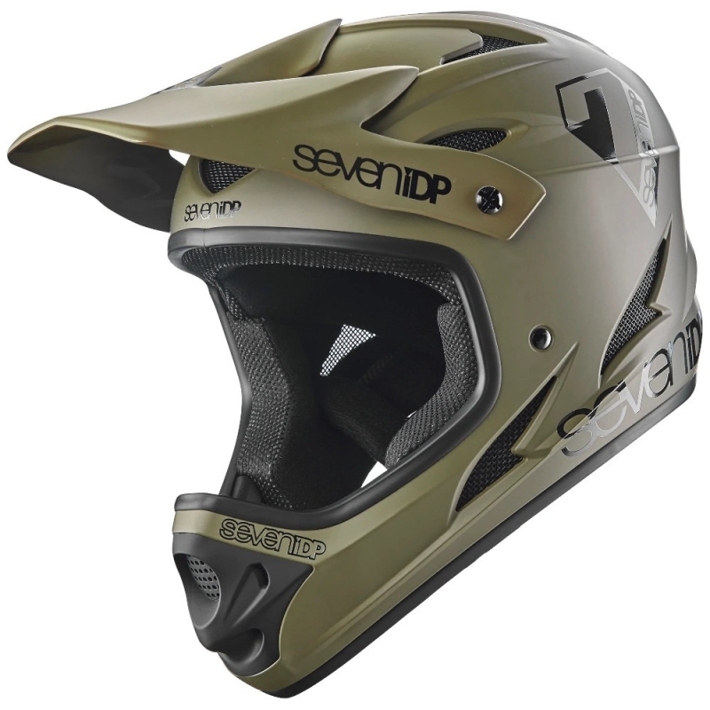 Kask rowerowy Fullface 7iDP M1 Youth zielony