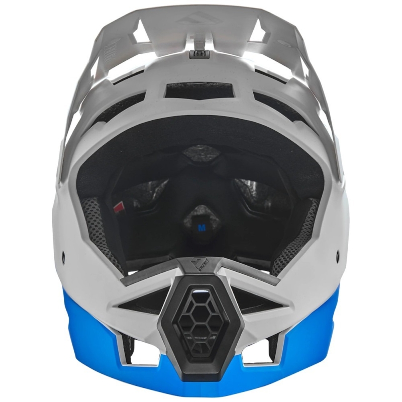 Kask rowerowy Fullface 7iDP Project 23 ABS szaro-niebieski