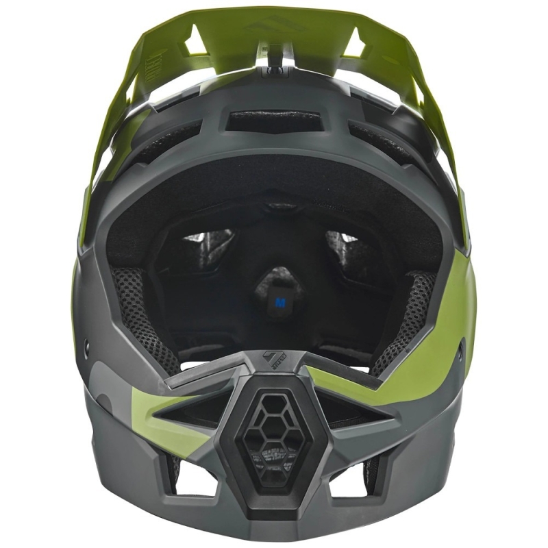 Kask rowerowy Fullface 7iDP Project 23 ABS szaro-zielony