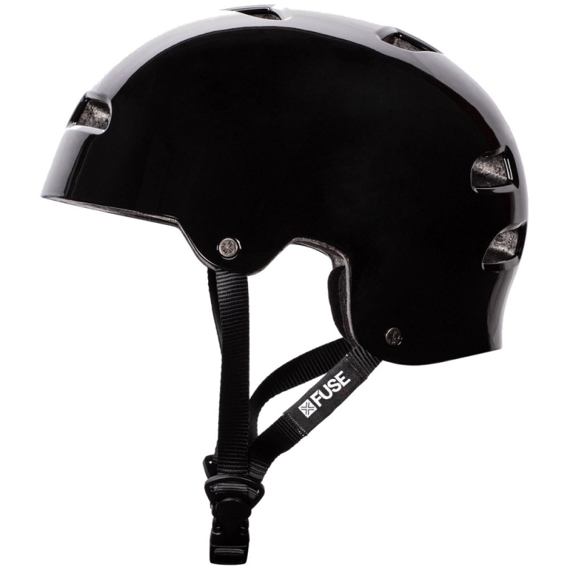 Kask rowerowy orzech Fuse Protection Alpha czarno-różowy