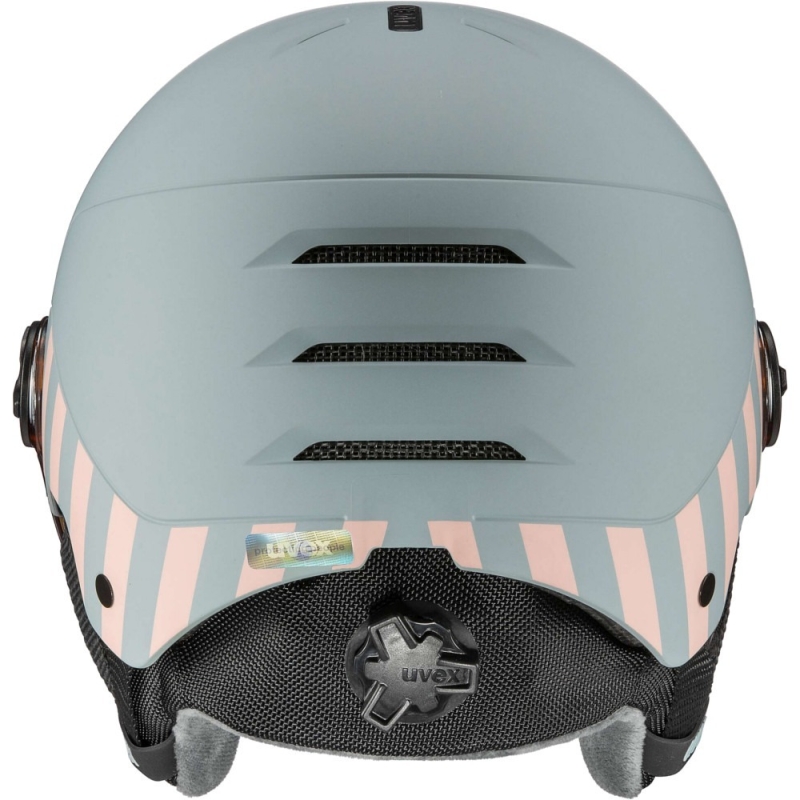 Kask narciarski Uvex Rocket Jr Visor szary