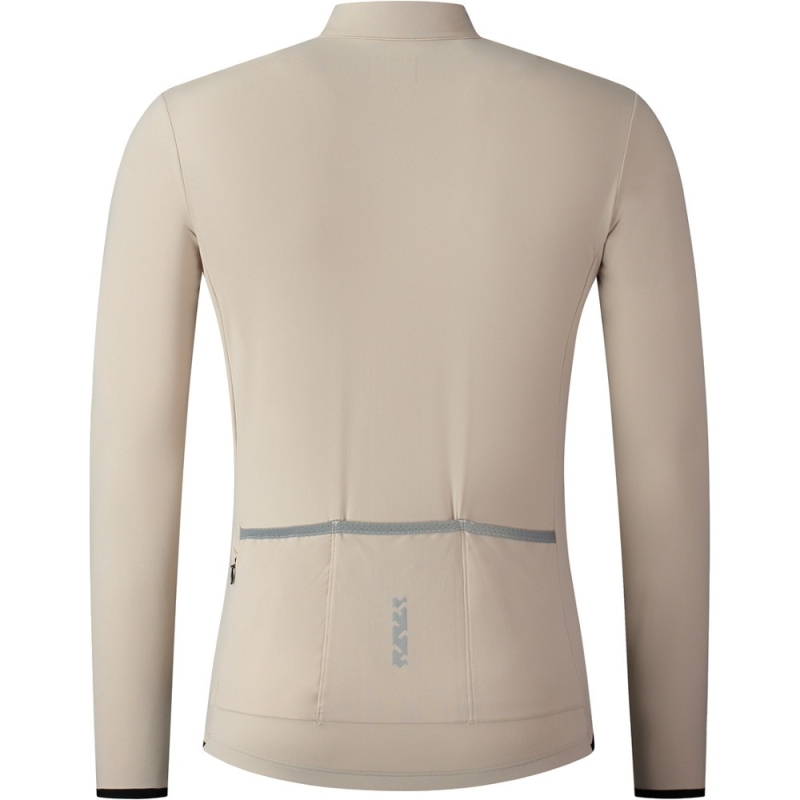 Bluza rowerowa Shimano Vertex Thermal beżowa