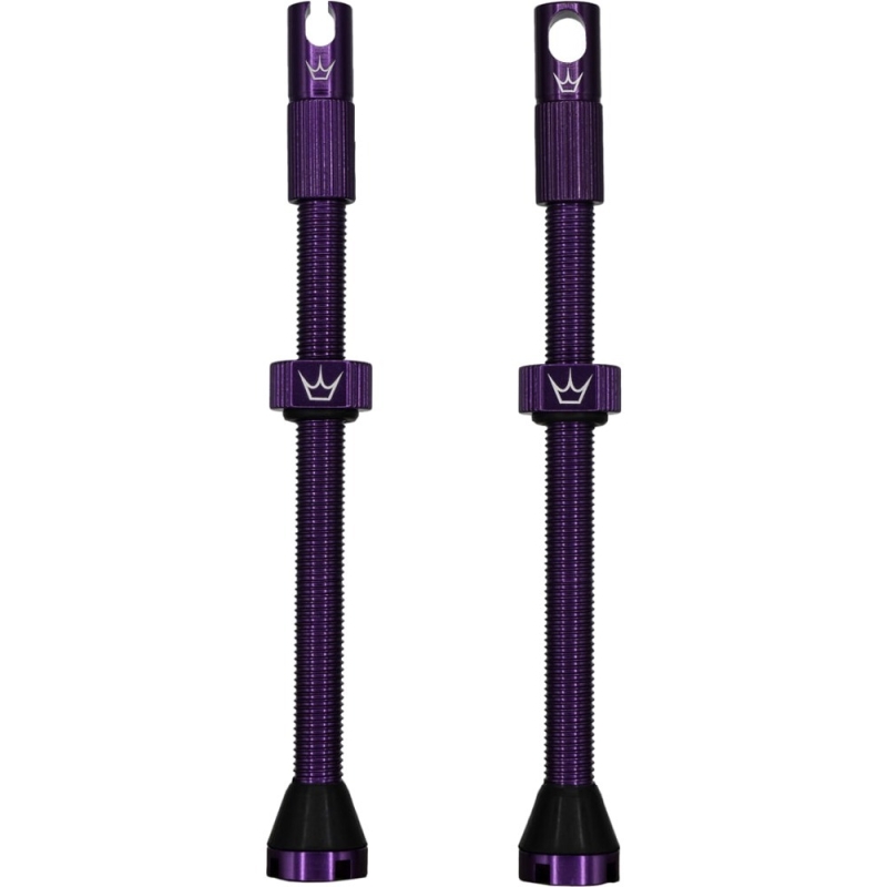 Zestaw wentyli Peatys x Chris King tubeless fioletowe