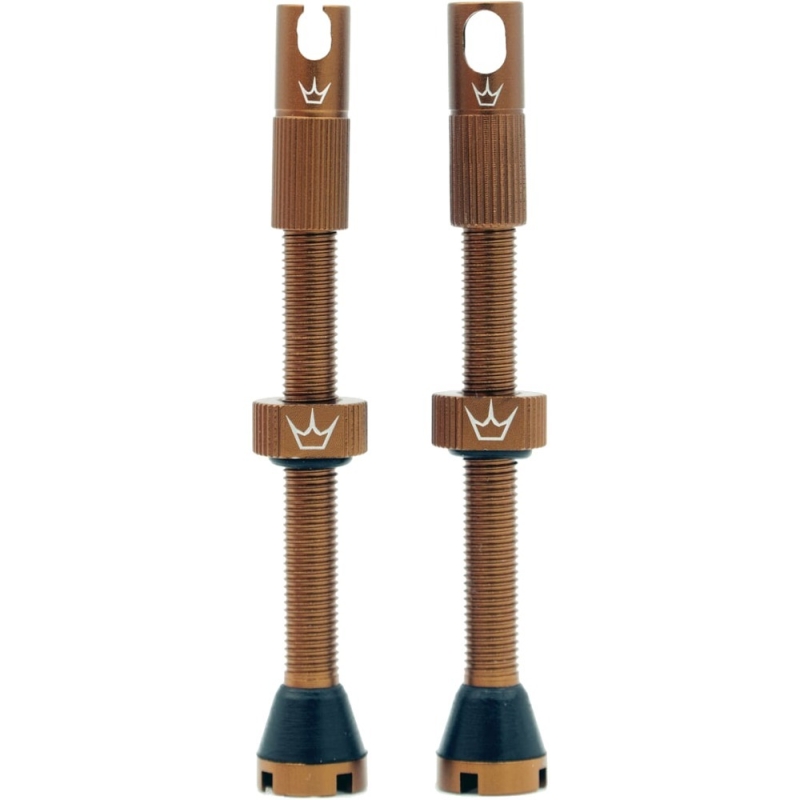 Zestaw wentyli Peatys x Chris King tubeless brązowe