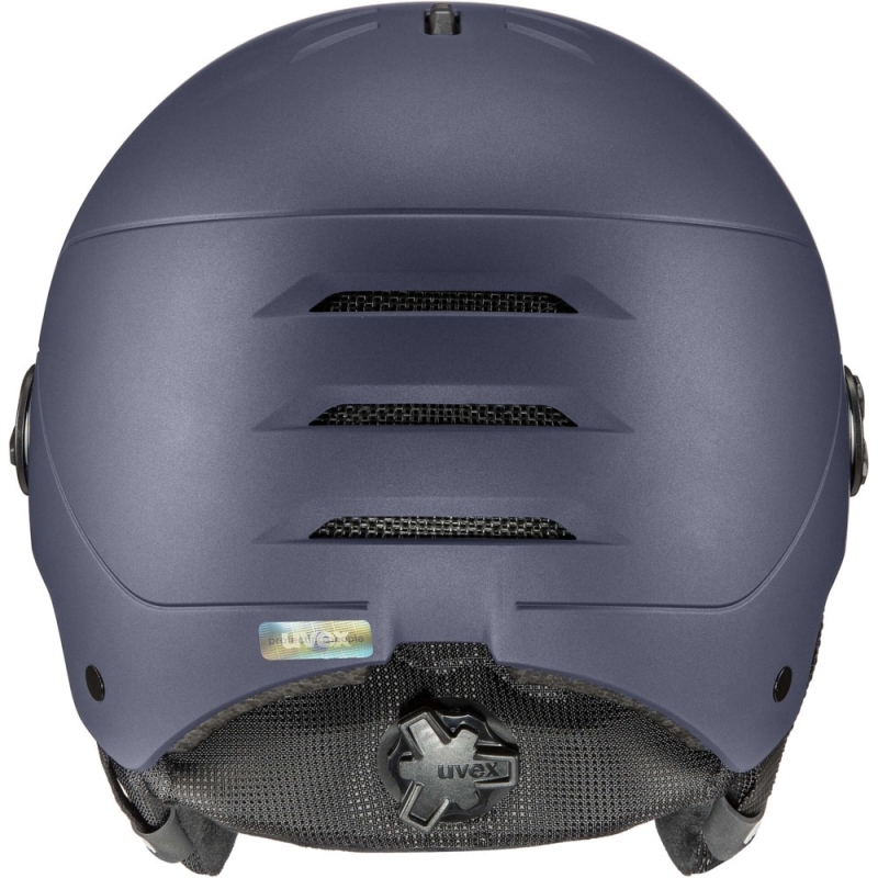Kask narciarski Uvex Wanted Visor niebieski matowy