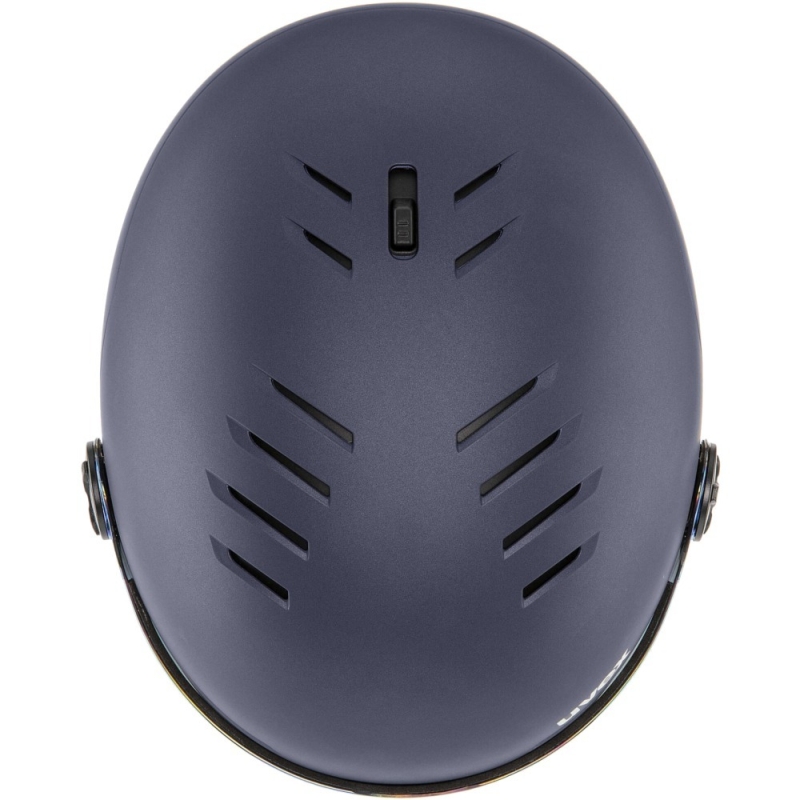 Kask narciarski Uvex Wanted Visor niebieski matowy