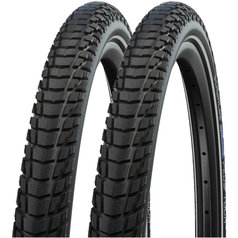 Komplet opon i dętek Schwalbe Marathon Plus Tour 28 Smart Dualguard Reflex AV17