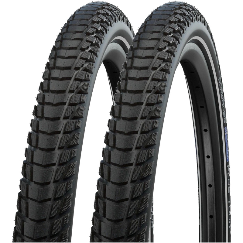 Komplet opon i dętek Schwalbe Marathon Plus Tour 28 Smart Dualguard Reflex AV17