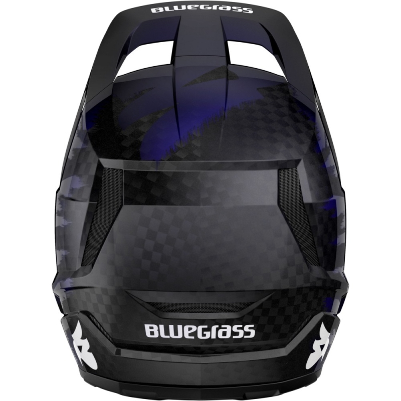 Kask rowerowy Fullface Bluegrass Legit Carbon MIPS czarno-fioletowy