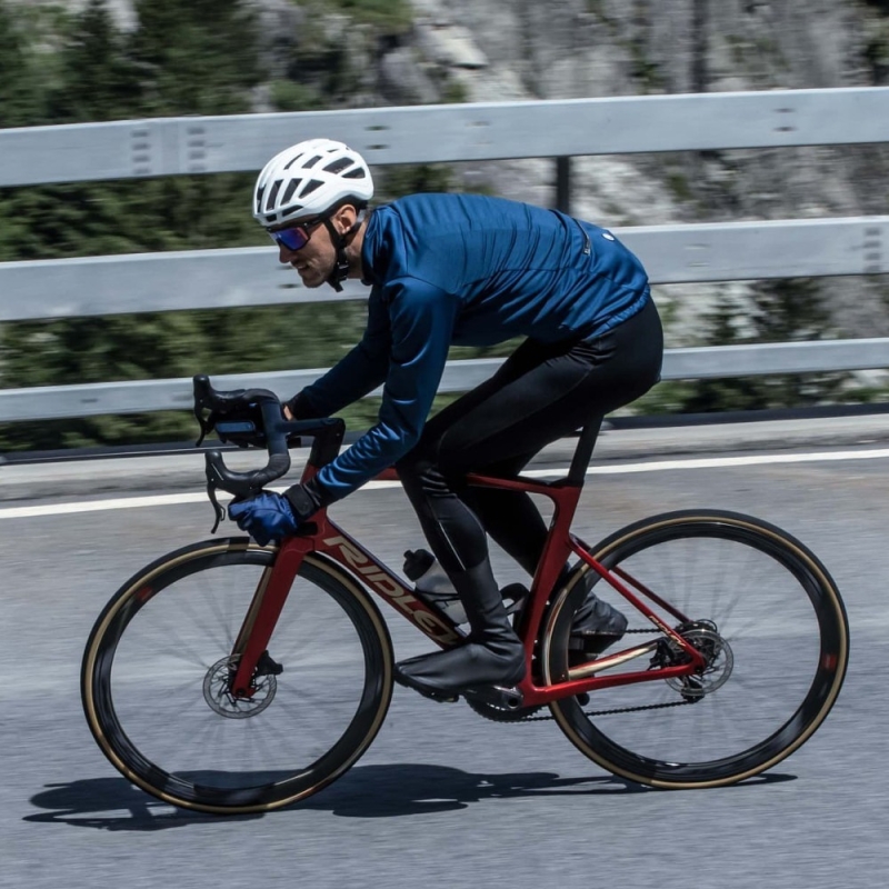 Kurtka rowerowa Rogelli Core Winter granatowa