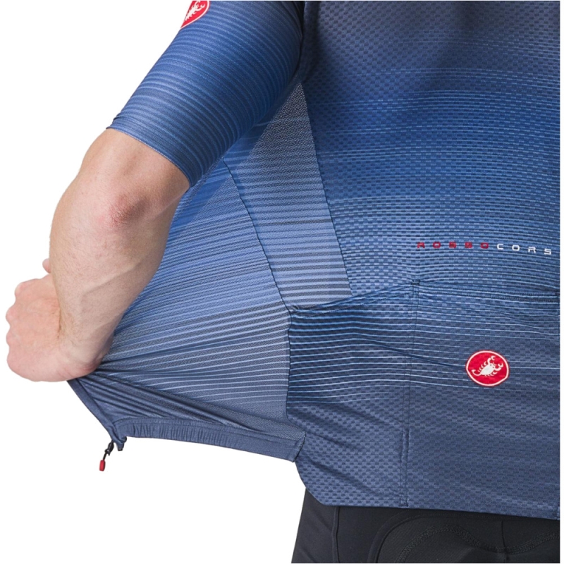 Koszulka rowerowa Castelli Aero Race 6.0 niebieska
