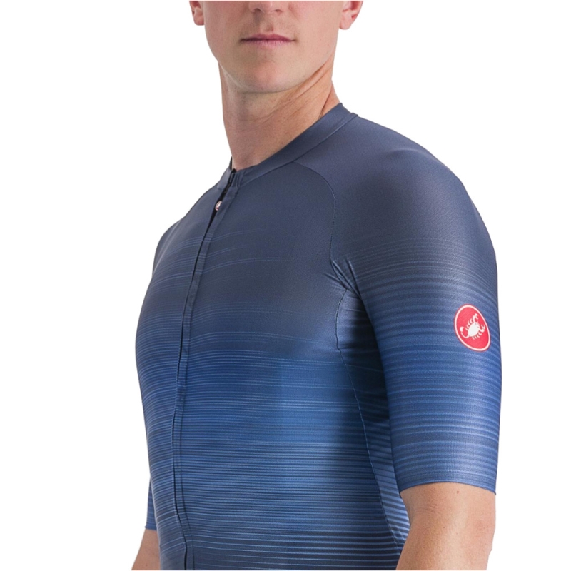 Koszulka rowerowa Castelli Aero Race 6.0 niebieska