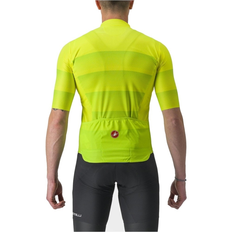 Koszulka rowerowa Castelli Livelli żółta fluo