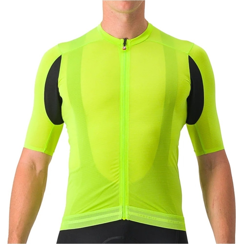 Koszulka rowerowa Castelli Superleggera 3 żółta fluo