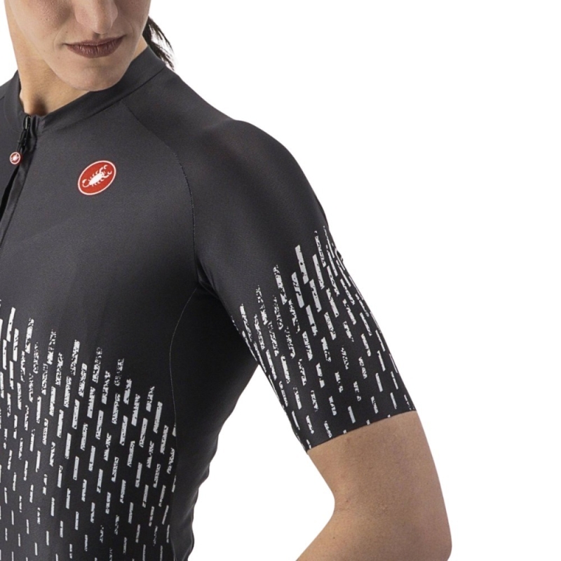Koszulka rowerowa damska Castelli Aero Pro W czarna
