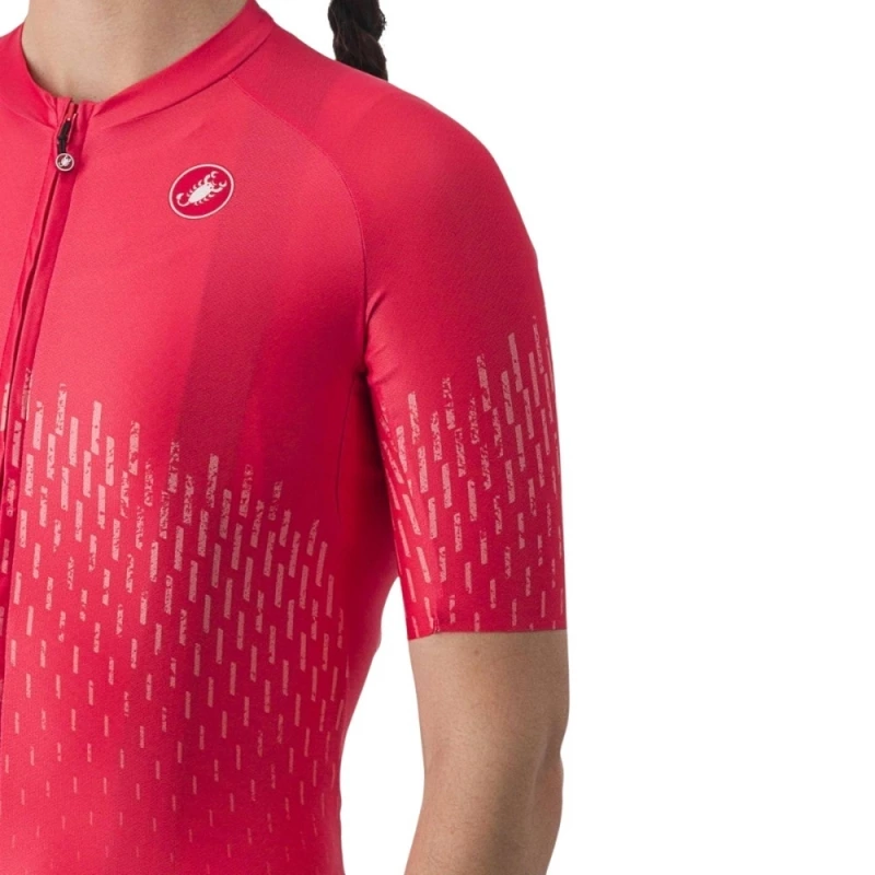 Koszulka rowerowa damska Castelli Aero Pro W czerwona