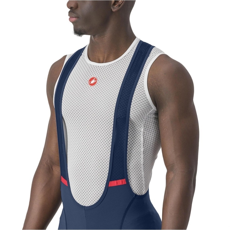 Spodenki rowerowe Castelli Competizione niebieskie
