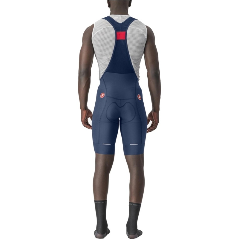Spodenki rowerowe Castelli Competizione niebieskie