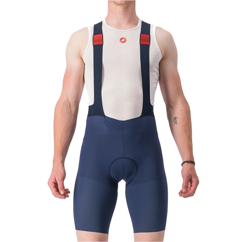 Spodenki rowerowe Castelli Premio niebieskie