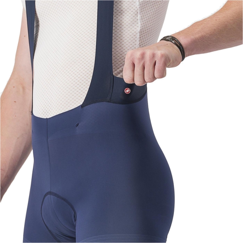 Spodenki rowerowe Castelli Premio niebieskie