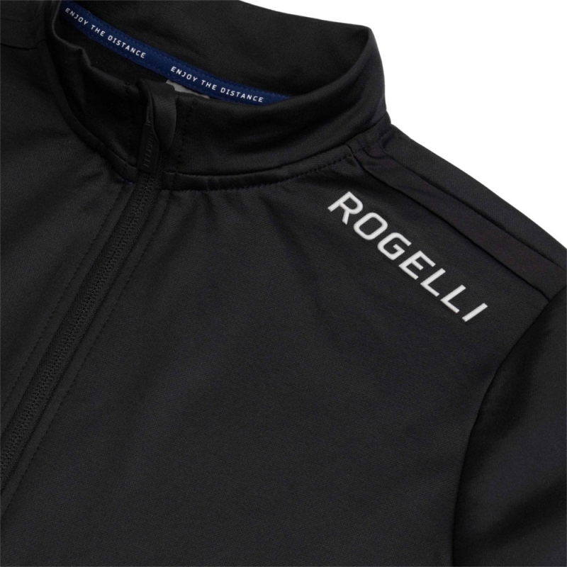 Koszulka rowerowa z długim rękawem Rogelli Core czarna