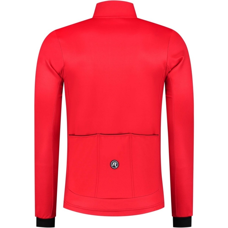 Koszulka rowerowa z długim rękawem Rogelli Core czerwona