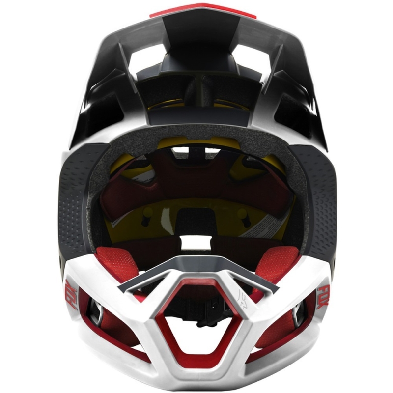 Kask rowerowy Fullface Fox Proframe Blocked MIPS biało-czarny