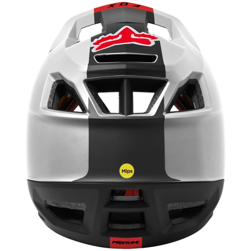Kask rowerowy Fullface Fox Proframe Blocked MIPS biało-czarny