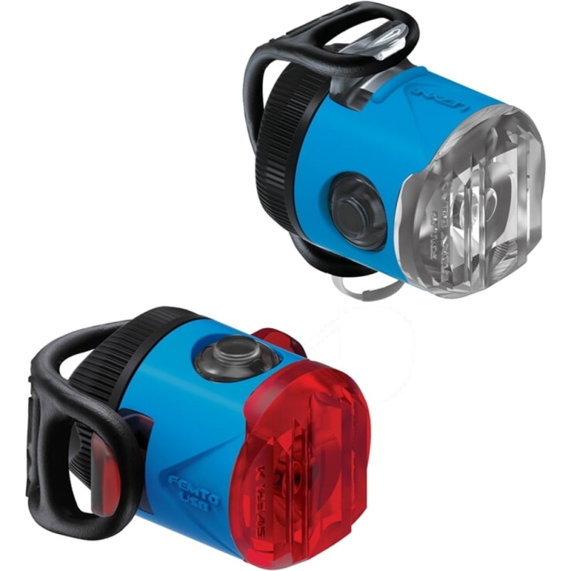 Zestaw lampek rowerowych Lezyne Femto Drive niebieski