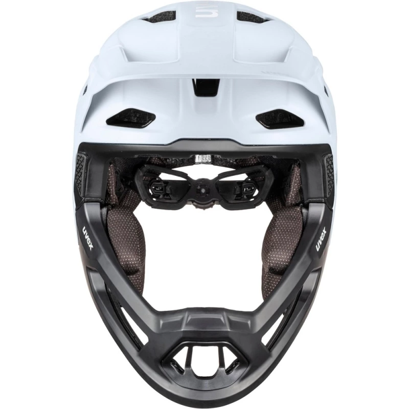 Kask rowerowy Fullface Uvex revolt biało-czarny