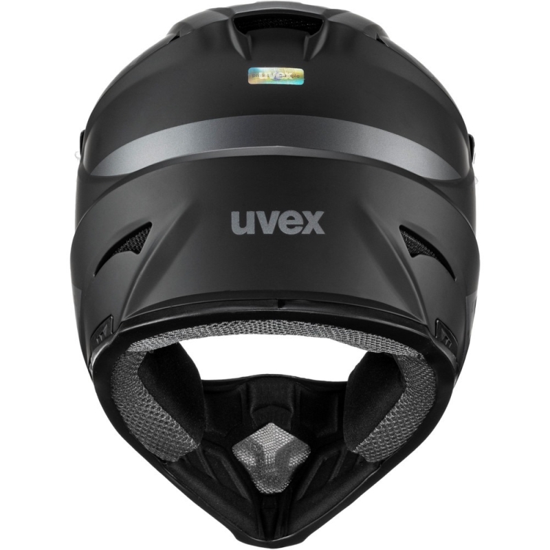 Kask rowerowy Fullface Uvex HLMT 10 Bike czarno-szary mat