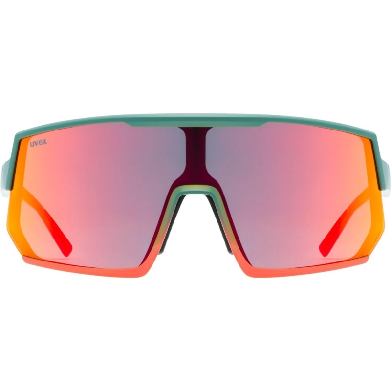 Okulary rowerowe Uvex sportstyle 235 turkusowo-czerwone