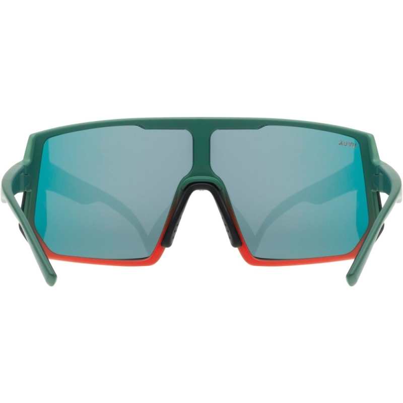 Okulary rowerowe Uvex sportstyle 235 turkusowo-czerwone