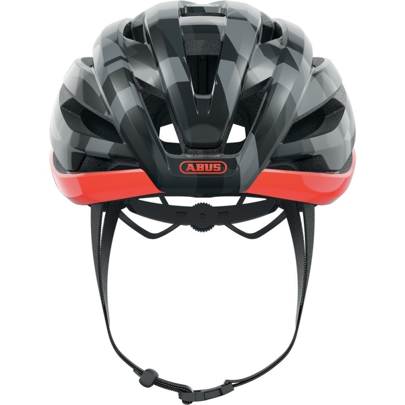 Kask rowerowy Abus StormChaser szaro-pomarańczowy