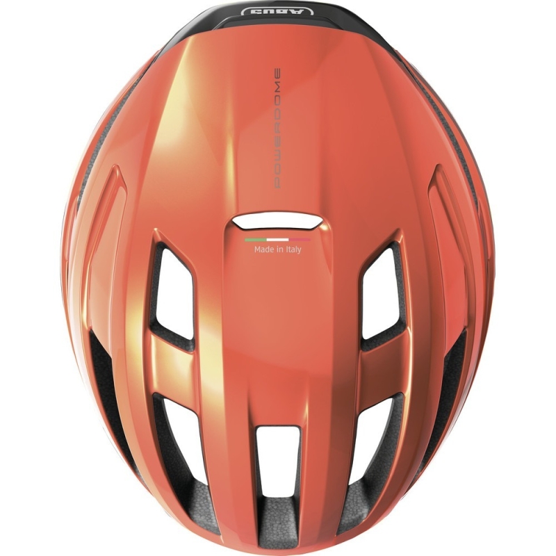 Kask rowerowy Abus PowerDome MIPS pomarańczowy