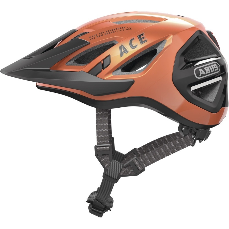 Kask rowerowy Abus Urban-I 3.0 ACE pomarańczowo-czarny