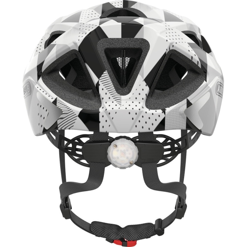 Kask rowerowy Abus Aduro 2.0 white triangle